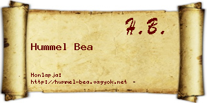 Hummel Bea névjegykártya
